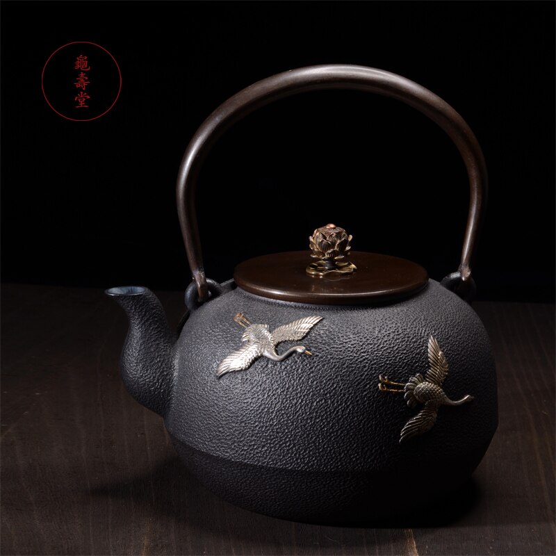    ö  Ʈ Ϻ   1300ml Drinkware Ǫ Infusers ٵ /Exquisite Animal Pattern Cast Iron Teapot Set Japanese Tea Pot 1300ml Drinkware K